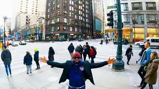 DOWNTOWN CHICAGO - State Street and Madison street [4K]