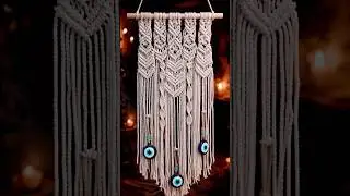 ​🧿 DIY Macrame Evil Eye Wall Hanging | Modern Boho Home Decor#macrame #macramewallhanging #handmade