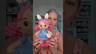 Boneca Betina de Amigurumi.  Adquira a receita PDF em nossa loja whatsapp (55) 51 982659581