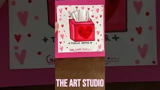 Get well soon card❤️🤧 || Cute and easy card idea || The Art Studio || #art #creative #shorts #easy