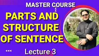 Parts of Sentence | Structure of Sentence| Lecture 3 by Karim khan