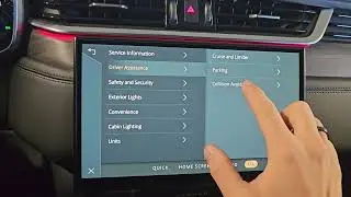 2023 Range Rover and Jaguar forward collision warning and auto emergency brake settings.