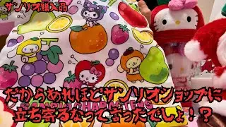 【サンリオ】軽い気持ちでサンリオに立ち寄ってはいけない。気付いたら会計が終わってる。今年最後のお買い物【購入品】