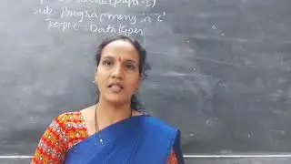 lecture- 29 part-2 Data Types in c