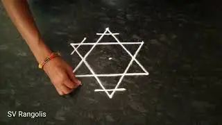 just 1 min rangoli 🌷daily rangoli 🌷 svrangolis 🌷 padi kolam 🌷 muggulu