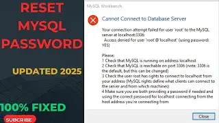 How to Reset MySQL Root Password | 100% Working (2025)