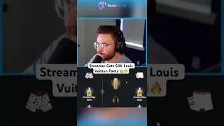 Streamer Gets $4K Louis Vuitton Pants😭🔥 #packdraw #caseopening #feedshorts #gaming