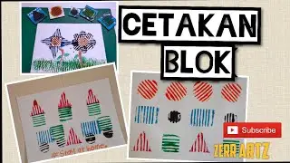 Pendidikan Seni Visual Tahap 1 || Cetakan Blok || Easy art for kids