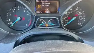Resetting oil change required message on 2015-2016 Ford Focus