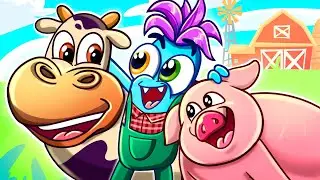 Farm Song 🐷🐮 Best Nursery Rhymes and Kids Songs by Fluffy Friends
