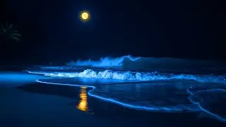 Soothing Ocean Glow for Sleep &ndash; Gentle Tidal Waves and Peaceful Night Shore Ambience