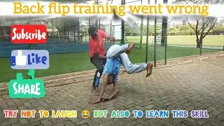 Back flip went wrong while training my students 🤫🥋