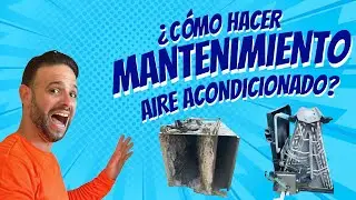 Mantenimiento Aire Acondicionado. Limpieza de Evaporador, Condensador Blower con Coil Cleaner Cannon