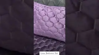 Lima Velvet Bedcover Set.   Bed Cover : 260x250 cm  Pillow Case: 50x70 cm 2 pcs
