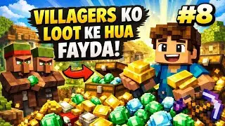 VILLAGERS KO LOOT KE HUA FAYDA 😆 | MINECRAFT 