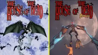 The House of the Dead Remake vs Original Arcade - All Boss Fight Graphics Comparison