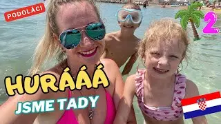 Chorvatsko 2024 🌴 -2/ Hurááá jsme tady,nový apartmán,konečně na pláži,krásné setkání…