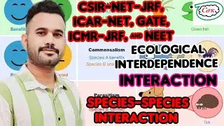 Species-Species Interaction, Ecological Interdependence Interaction, CSIR-NET-JRF, GATE, ICMR-JRF