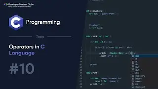 10. Operators in C | C Tutorials | DSC KIIT