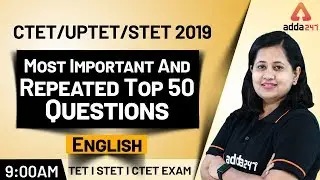 CTET, UPTET 2019 | English | Vocabulary Questions | Most Important And Repeated Top 50 Questions