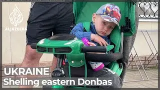 Heavy Russian shelling in Ukraine's eastern Donbas region