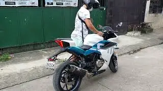 CF Moto 300SR 2022 with Yoshimura full system exhaust sound check