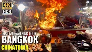 🍜 Chinatown Bangkok: The Ultimate Street Food Tour On Yaowarat Road! [4K HDR]