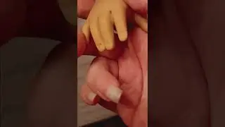 New ag doll repair idea turning a chewed off finger nail back into a nail bed