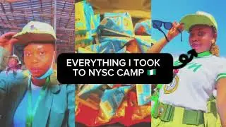 Everything I took to NYSC orientation camp