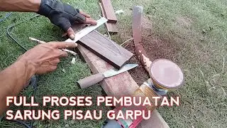 Cara Membuat Sarung Pisau Model Cap Garpu Dengan Alat Sederhana