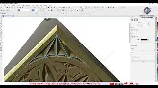 2D design for V Carving in Corel Draw with artcam Toolpath