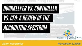 2025 Bookkeeper vs. Controller vs. CFO: A Review of the Accounting Spectrum