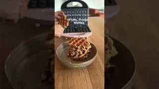 I Crave These Protein Waffles Constantly (No Sugar)