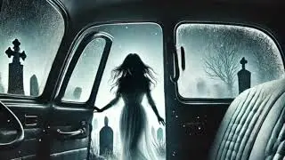 The Passenger in White #GhostPassenger 👻 #TheWomanInWhite 😊👗#CemeteryTales 🌫⚰️#HauntedTaxi 🚖👀