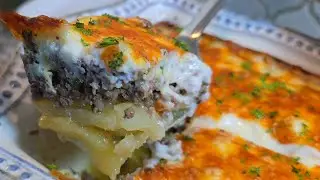 Изумительная запеканка из говядины и картофеля | Простой рецепт запеканки на ужин