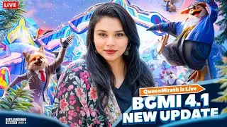 🔴LIVE:UPDATE 4.1 WITH NOOB GIRLGAMER#shorts #trend #funny #bgmi #pubg #viral @BattlegroundsMobile_IN