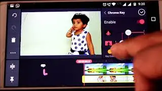 Изменение видеофона без зеленого экрана в приложении Android Kinemaster