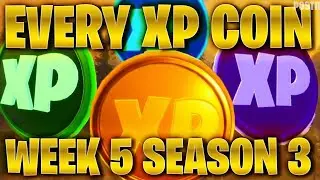 All XP COINS LOCATIONS Guide - Fortnite Chapter 2 Season 3 (WEEK 5)