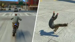 GTA 4 - Motorcycle Ragdoll #38 (Euphoria Showcase)