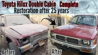 Restoration Of Toyota Hilux Double Cabin after 30 years Hilux Restoration #rust #vintage #creators