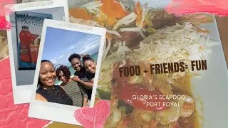 Vlog: Gloria's Seafood Port Royal || Lunch date with friends | Lyming with Latoya
