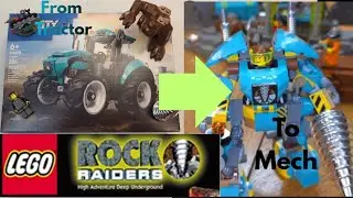 60498 Lego Tractor turned  into a Lego Rock Raiders Moc