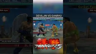 Tekken 5 - Devil Jin Vs Ganryu | 鉄拳 | 철권 #Shorts