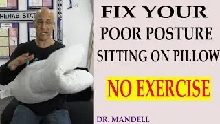 Fix Your Poor Posture Sitting on a Pillow (NO EXERCISE) - Dr Alan Mandell, DC