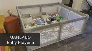 UANLAUO Baby Playpen Review | Extra Large Baby Playpen with Mat, Baby Fence