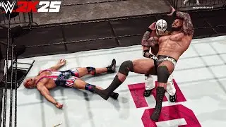 WWE 2k25 - Randy Orton vs Rey Mysterio vs Kurt Angle: Extreme Rules Match at ECW 