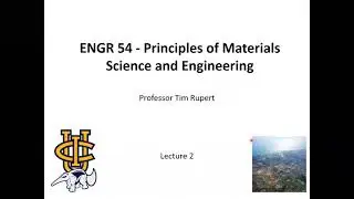Principles of MSE Lecture 2 Atomic Structure and Bonding