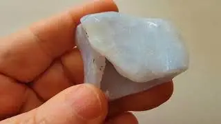 Beautiful Blue Lace Agate Druzy Geode Pocket Unusual Crystal