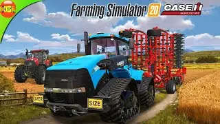 CaseIH Quadtrac with Biggest Cultivator Cultivating The Biggest Field | Farming Simulator 20