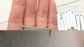 ABBECIAO Aluminum 3D Rectangle Stamping Blanks Bar Tag De-Burred 1/4